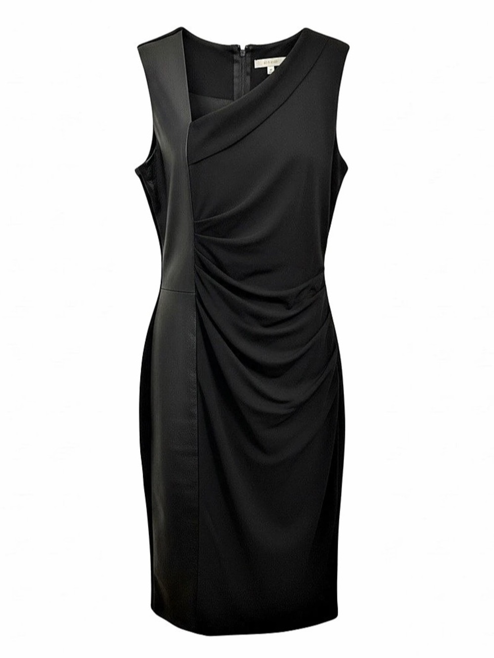 Iris Setlakwe Asymmetric Gathered Midi Dress Black Midi Dress